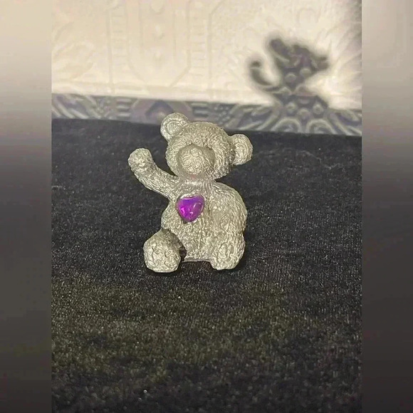Vintage Miniature pewter bear figurine. circa estimated 1980s-90s - Picture 2 of 7